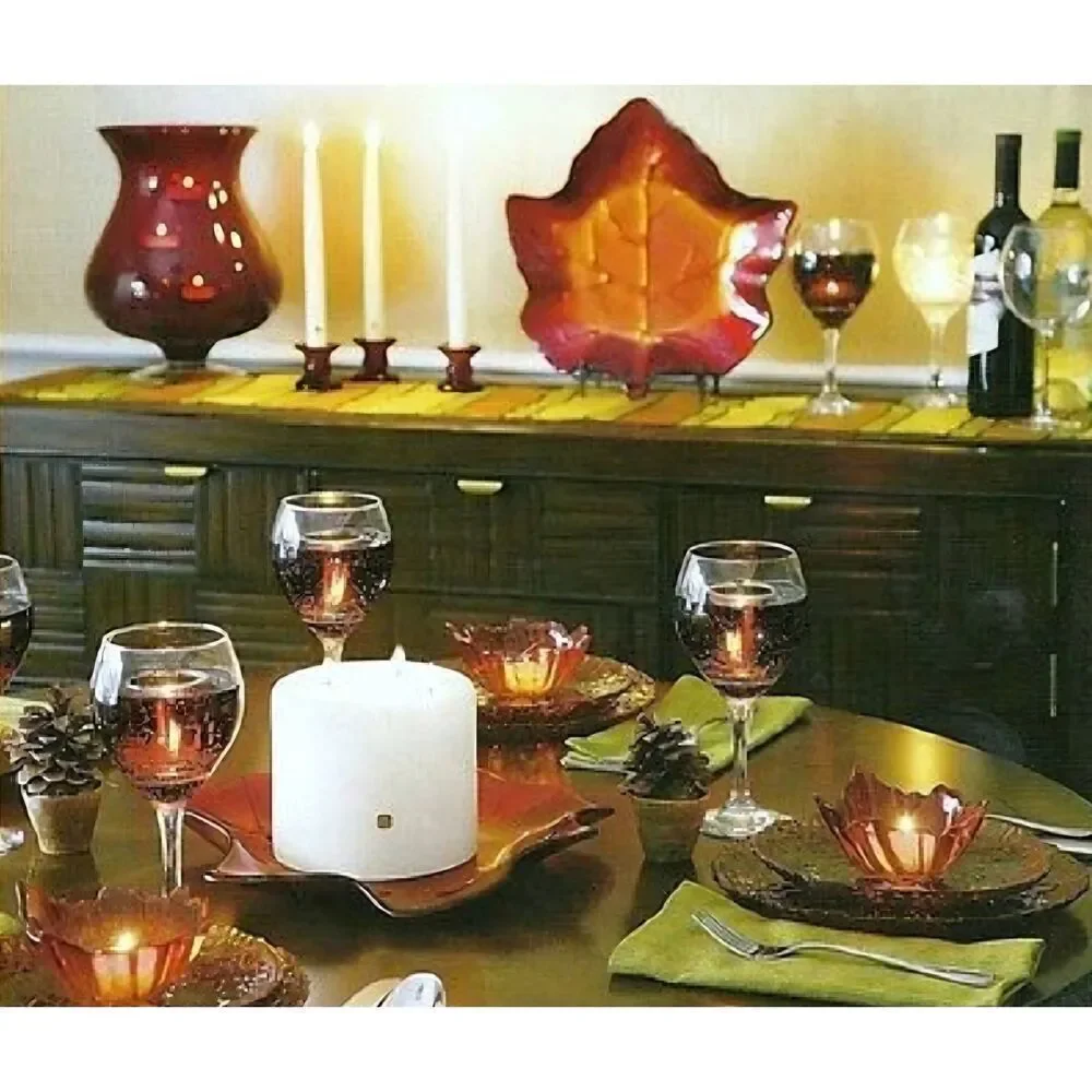 🩵PartyLite Indian Summer 3 Wick Candle Holder
